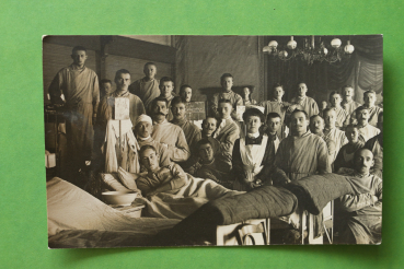 Ansichtskarte Foto AK Minden I W 1914-1918 Krankenhaus Lazarett Weltkrieg Soldaten Krankenschwester Architektur Ortsansicht NRW